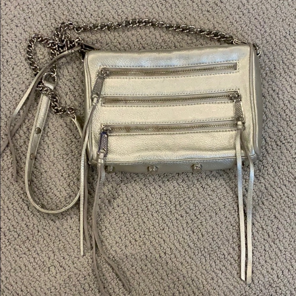 Silver Rebecca Minkoff crossbody